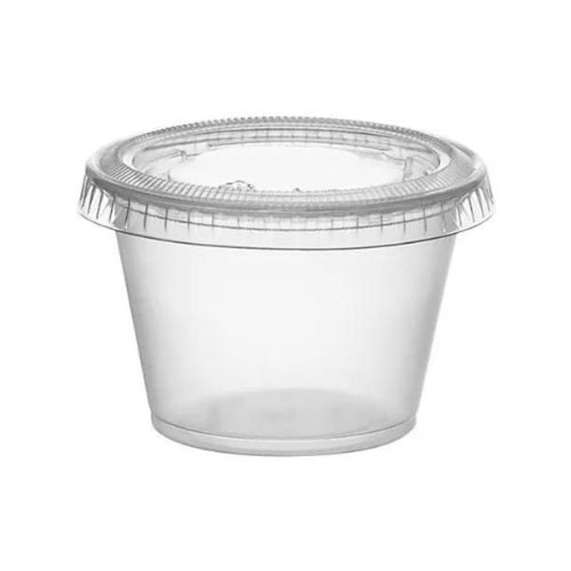 GENERICO - Contenedor Desechable Plástico 3,25oz 100 Unidades