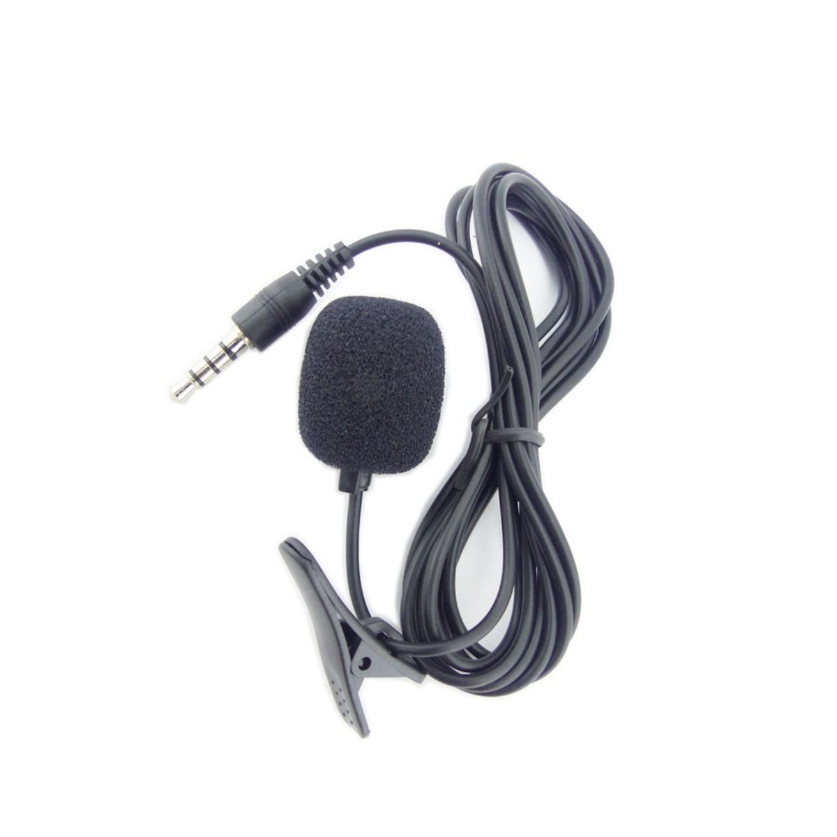 GENERICO - Mini micrófono Solapa Smartphone Cable Plug 3.5 mm Streaming