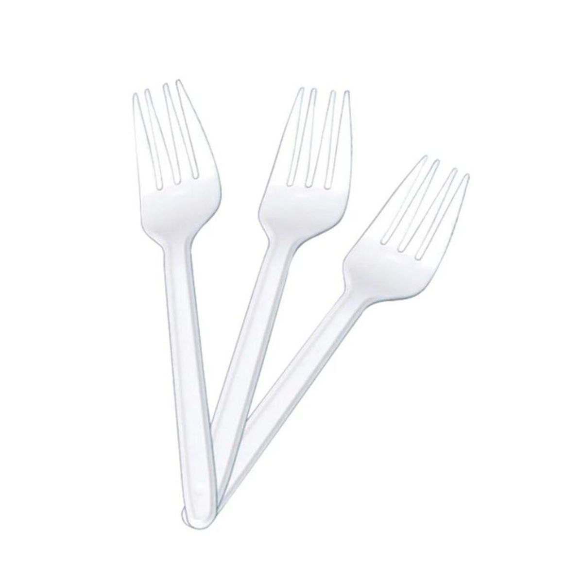 GENERICO - Tenedor Plástico Nro6 100 Unidades