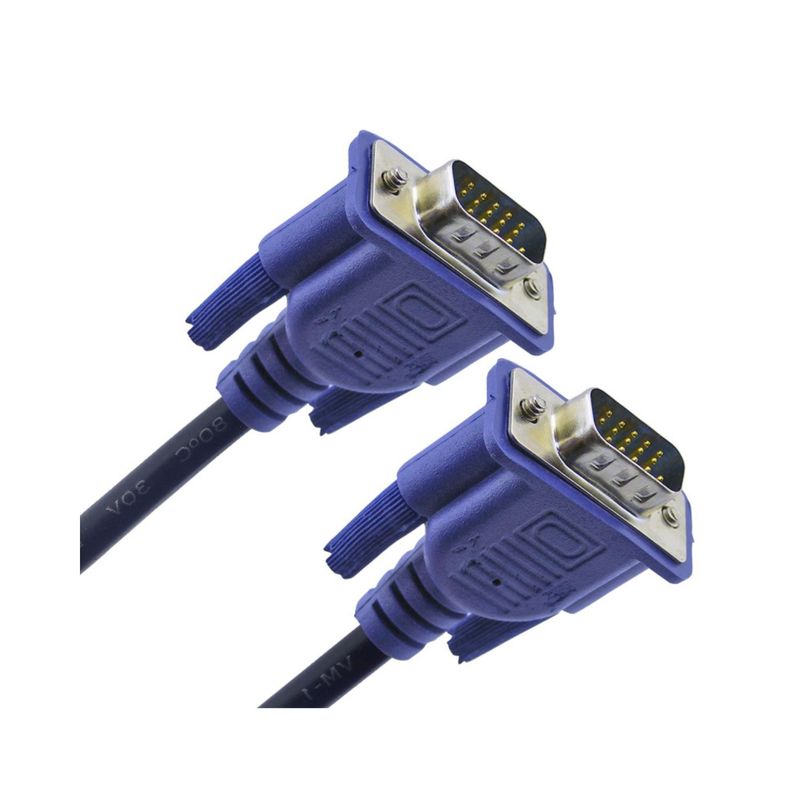 GENERICO - Cable Video Monitor Pantalla VGA Doble filtro 3m Ordenador