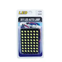 OEM - SET X 2 LED X 48 TIPO FUSIBLE NEW LUZ BLANCA 12 VOLT