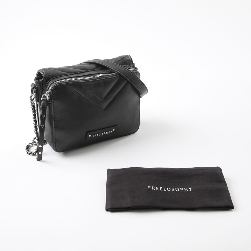 FREELOSOPHY - Cartera Milan Cuero Black Freelosophy