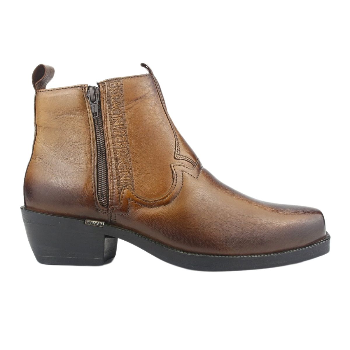 FERRACINI - Botin Hombre Café Claro Casual Ferracini 8907