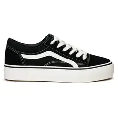 CHINITOWN - Zapatilla Mujer Negro Blanco Bridie