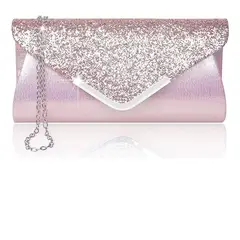 GENERICO - Bolso Fiesta Noche Clutch Dama Cartera Cocktail Dorada