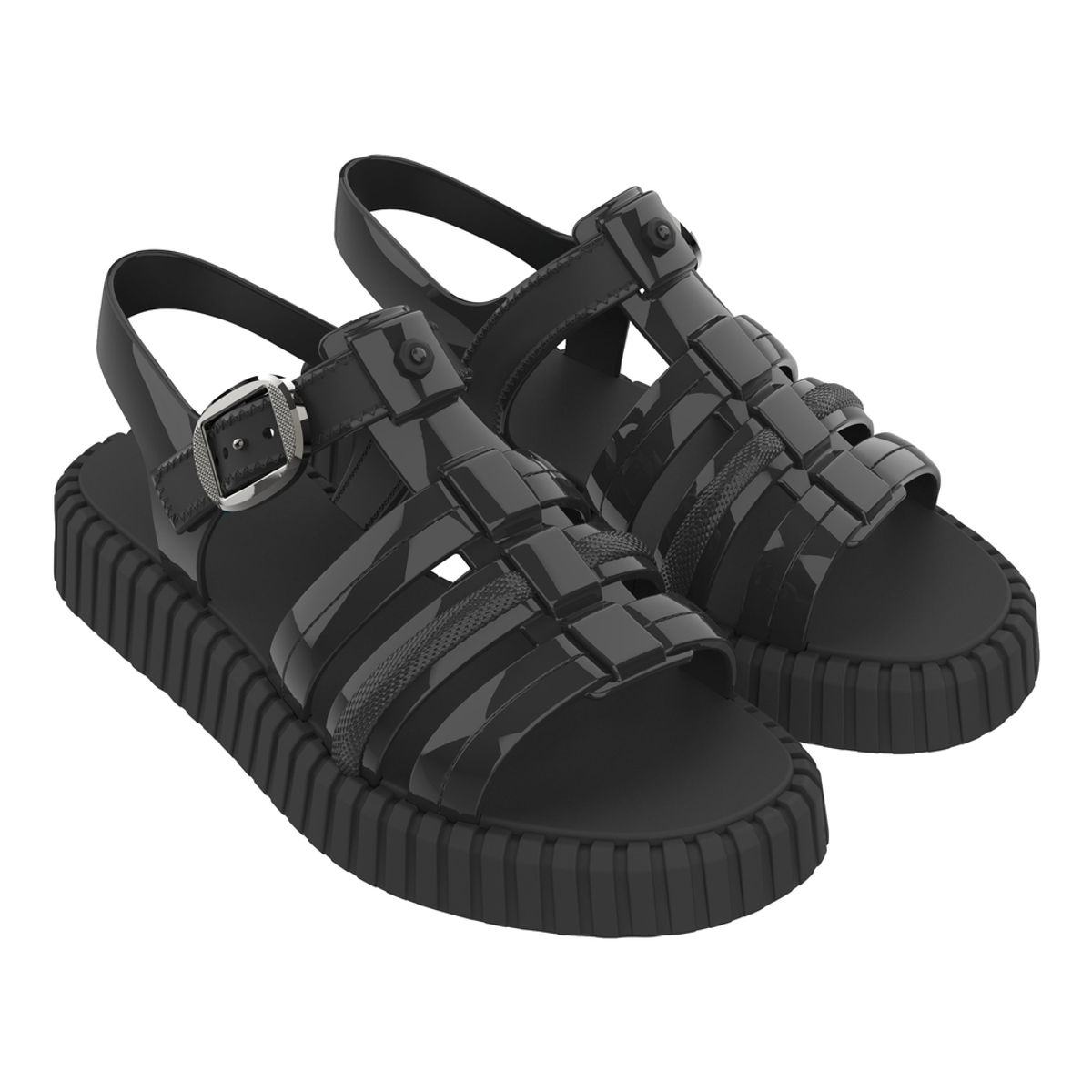 ZAXY - Sandalia Mujer Negro Drop Zaxy