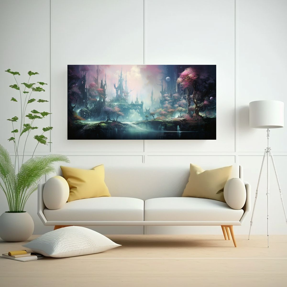 GENERICO - Paisajes Místicos En Pinturas Decorativas De Acuarela 160x80cm