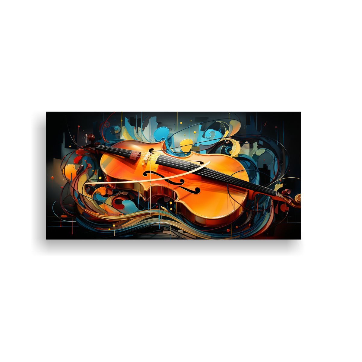 GENERICO - Lienzo Decorativo Estilo Dali Pintura Abstracta De Jazz M 160x80cm