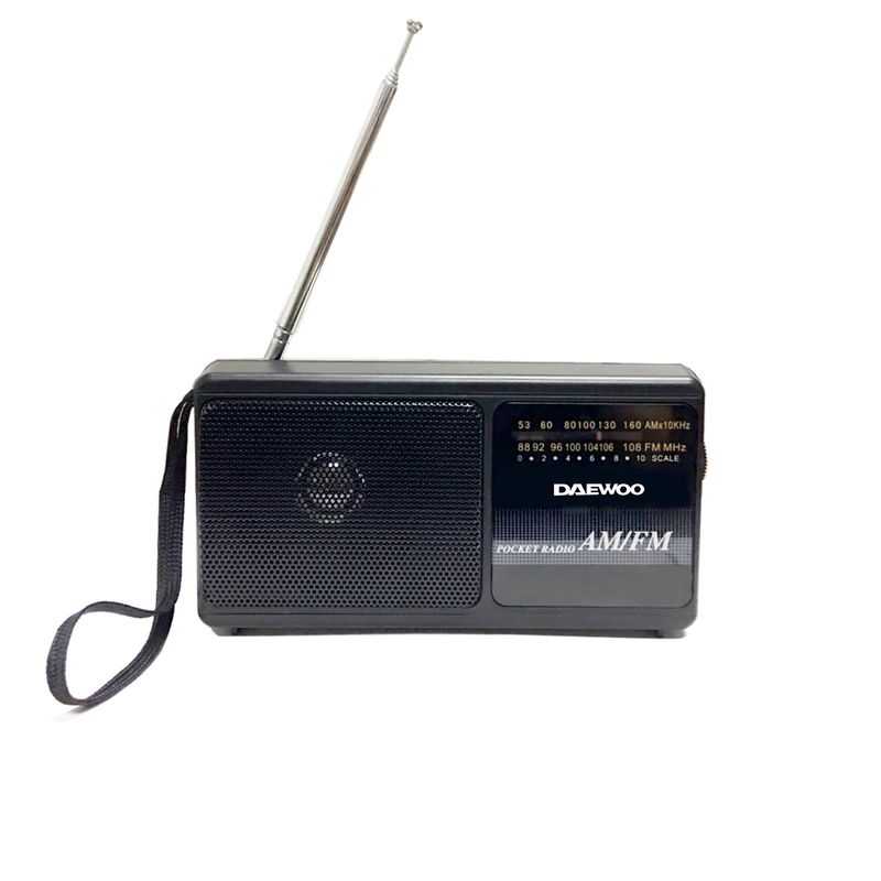 DAEWOO - Radio Portátil AmFm Negro DI-NR8068