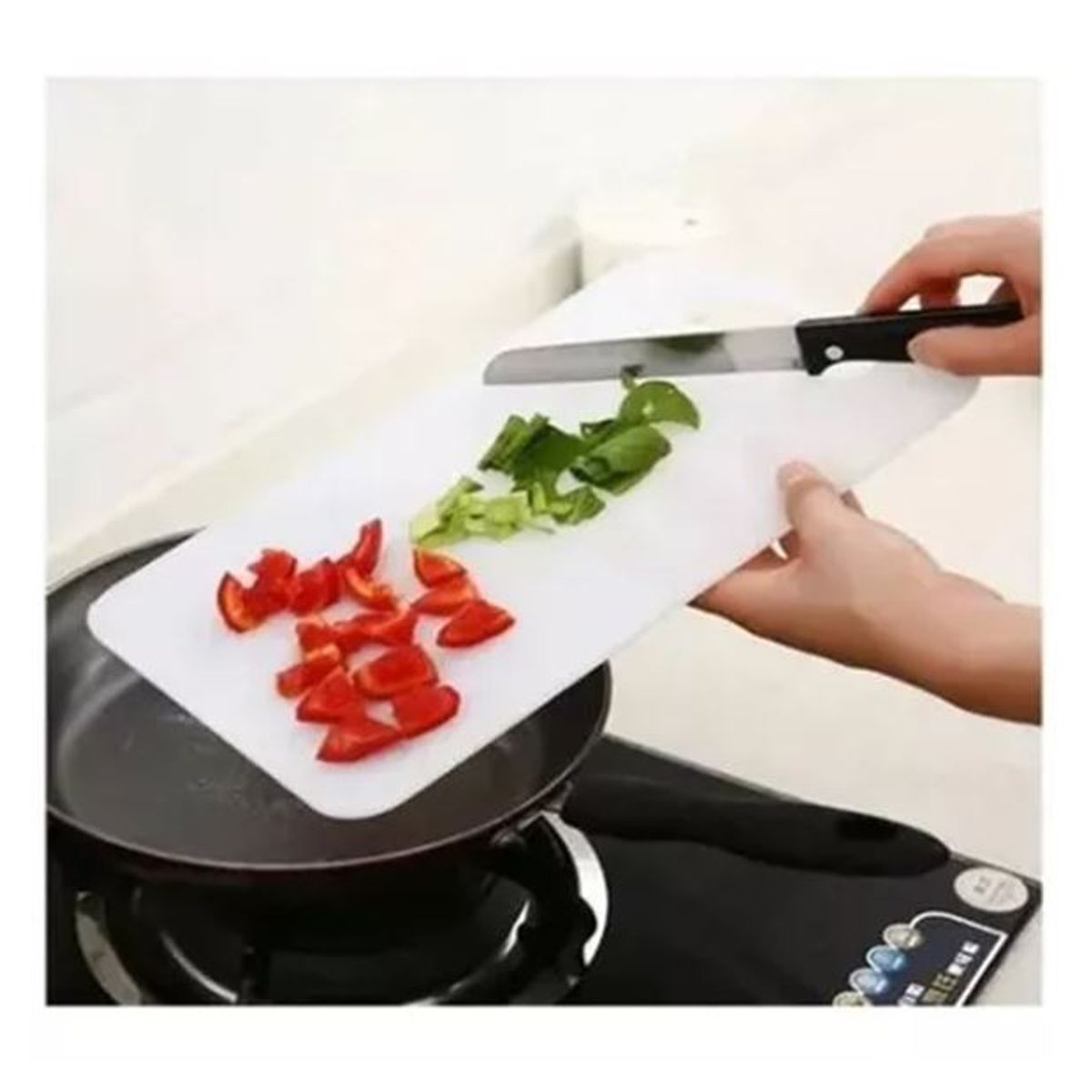 GENERICO - Tabla De Cortar Y Picar De Cocina Plástico 37x23x06cm