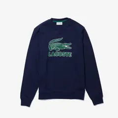 LACOSTE - Polerón Cuello Redondo Hombre SH3233 Azul Marino