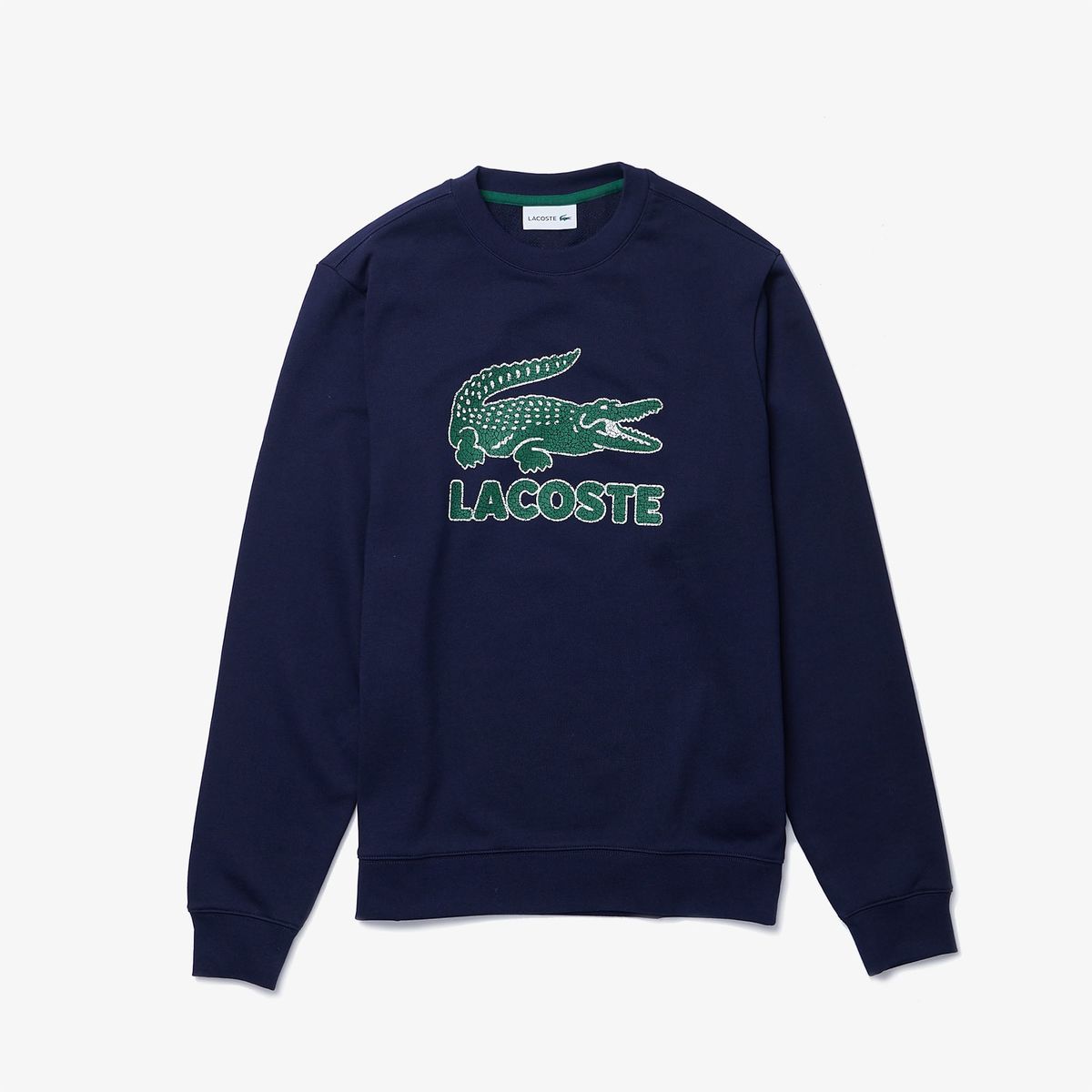 LACOSTE - Polerón Cuello Redondo Hombre Lacoste SH3233 Azul Marino