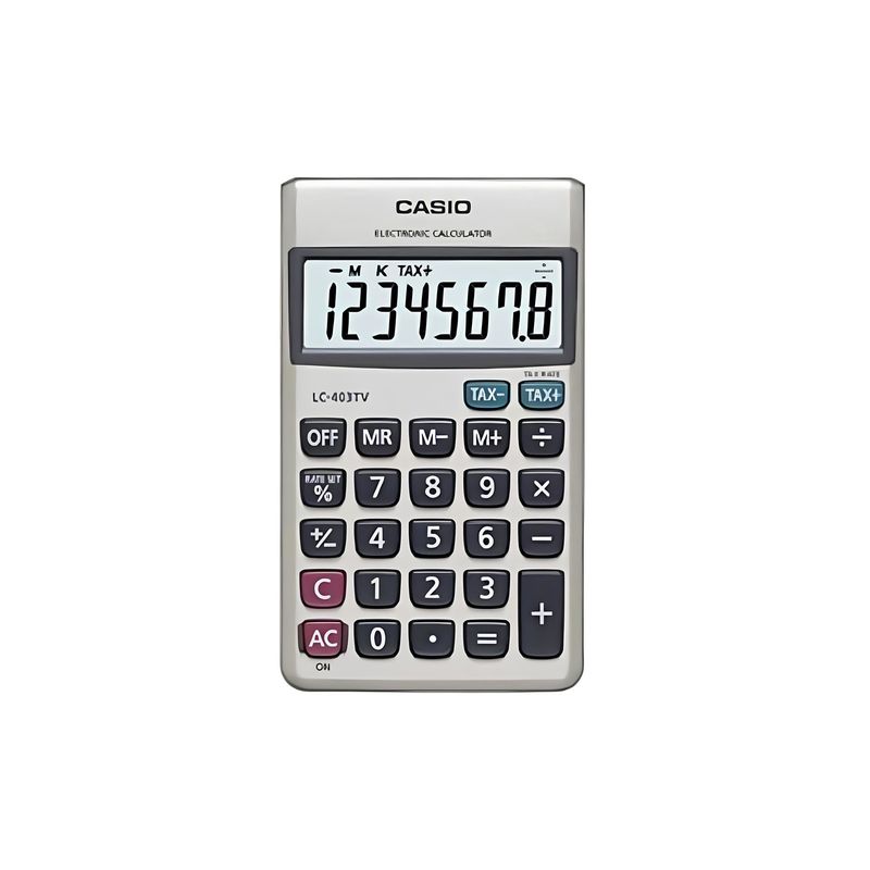 CASIO - Calculadora Lc-403tv De Bolsillo CASIO