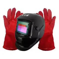 GENERICO - Mascara Soldar Fotosensible Cintillo Acolchado Con Guantes