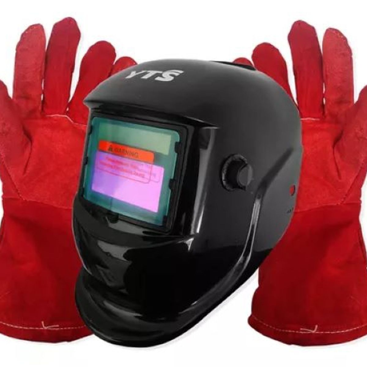 GENERICO - Mascara Soldar Fotosensible  Acolchado Con Guantes