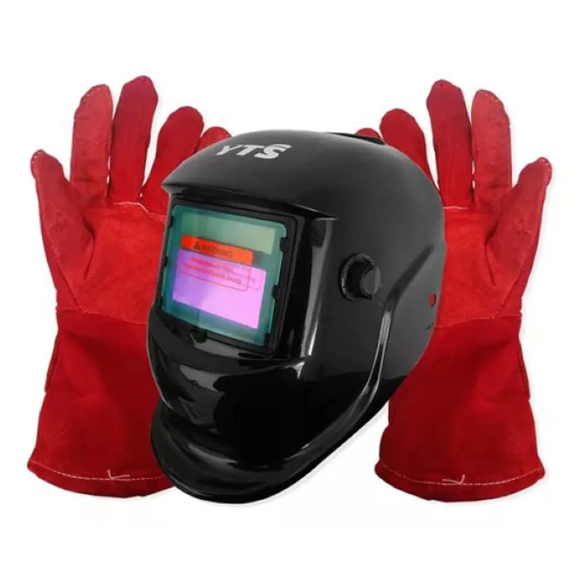GENERICO - Mascara Soldar Fotosensible  Acolchado Con Guantes