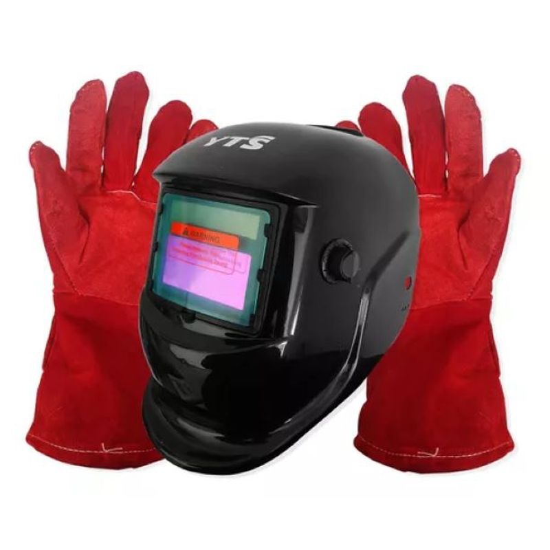 GENERICO - Mascara Soldar Fotosensible  Acolchado Con Guantes