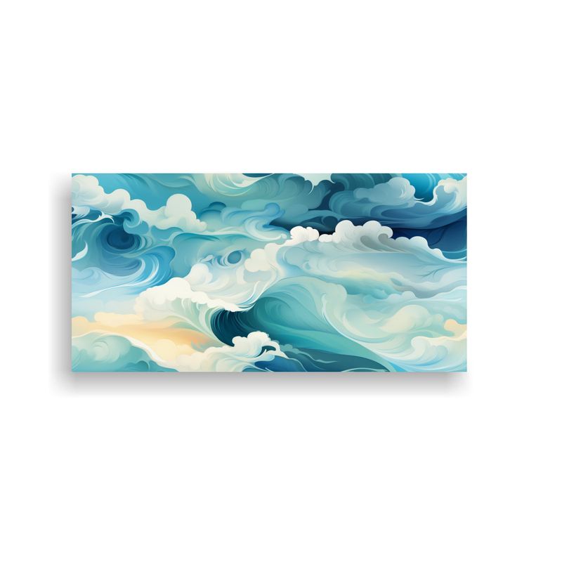 GENERICO - Tela Acuarela Innovador Con Patrón Relajante De Cascada 160x80cm