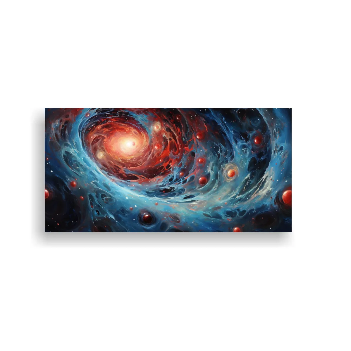 GENERICO - Pinturas Decorativas De Galaxias Abstractas Envolventes En T 160x80cm