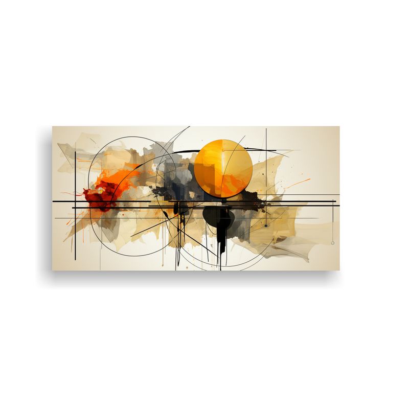 GENERICO - Tela En Bastidor Composición Culturar Estilo Berlin Art Por 160x80cm