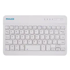 PHILCO - MINI TECLADO BLUETOOTH 7 PULGADAS - Blanco