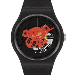 SWATCH - Reloj Unisex TIME TO RED BIG SO32B110