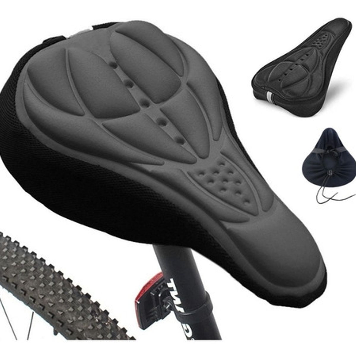 GENERICO - Cubre Asiento Bicicletas Gel Ultra Comodo