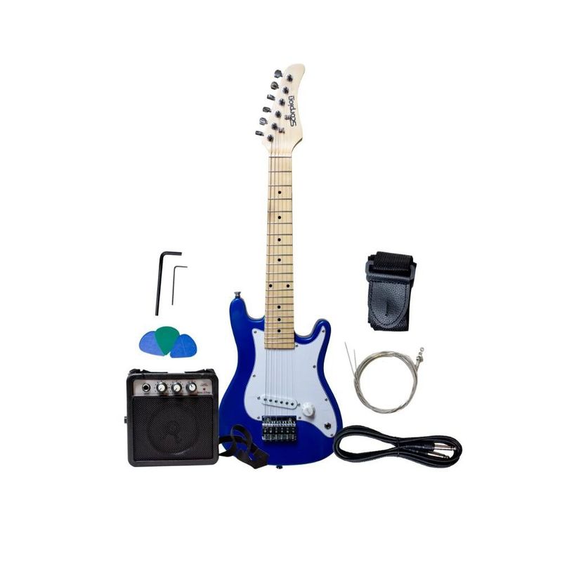 SCORPION - Guitarra eléctrica pack niño AZUL Scorpion