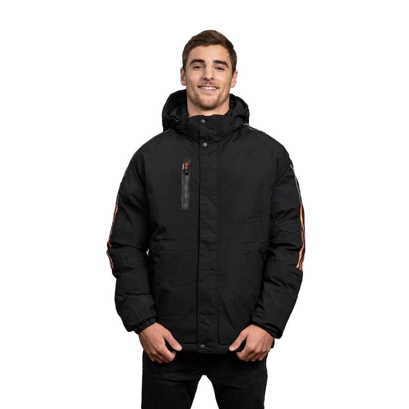TODOPIEL - Parka Hombre Negro Todopiel
