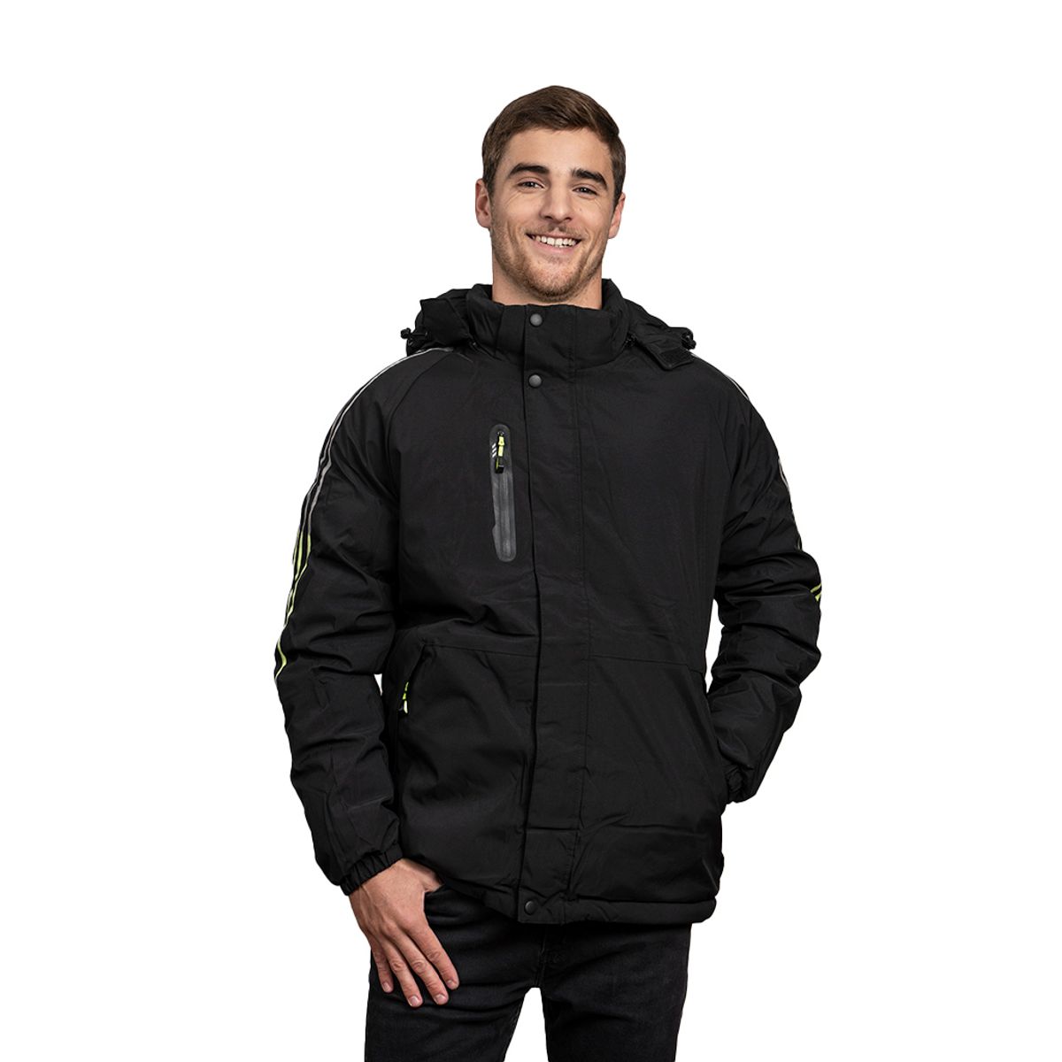 TODOPIEL - Parka Hombre Negro Todopiel