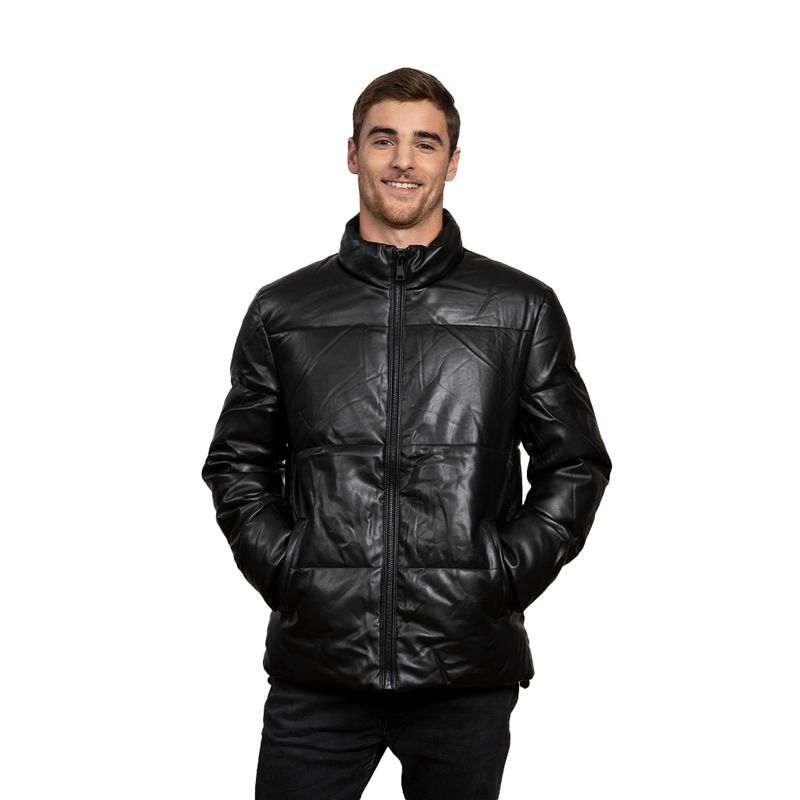 TODOPIEL - Chaqueta de Ecocuero Hombre Negro Todopiel