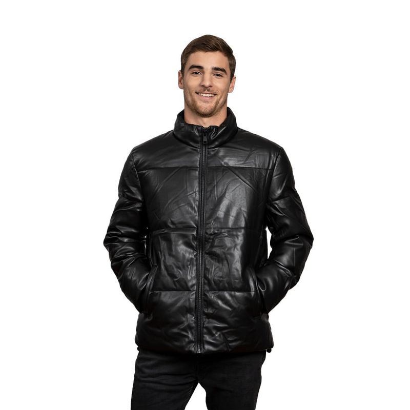 TODOPIEL - Chaqueta de Ecocuero Hombre Negro Todopiel