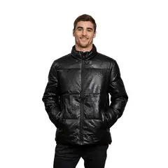 TODOPIEL - Chaqueta de Ecocuero Hombre Negro
