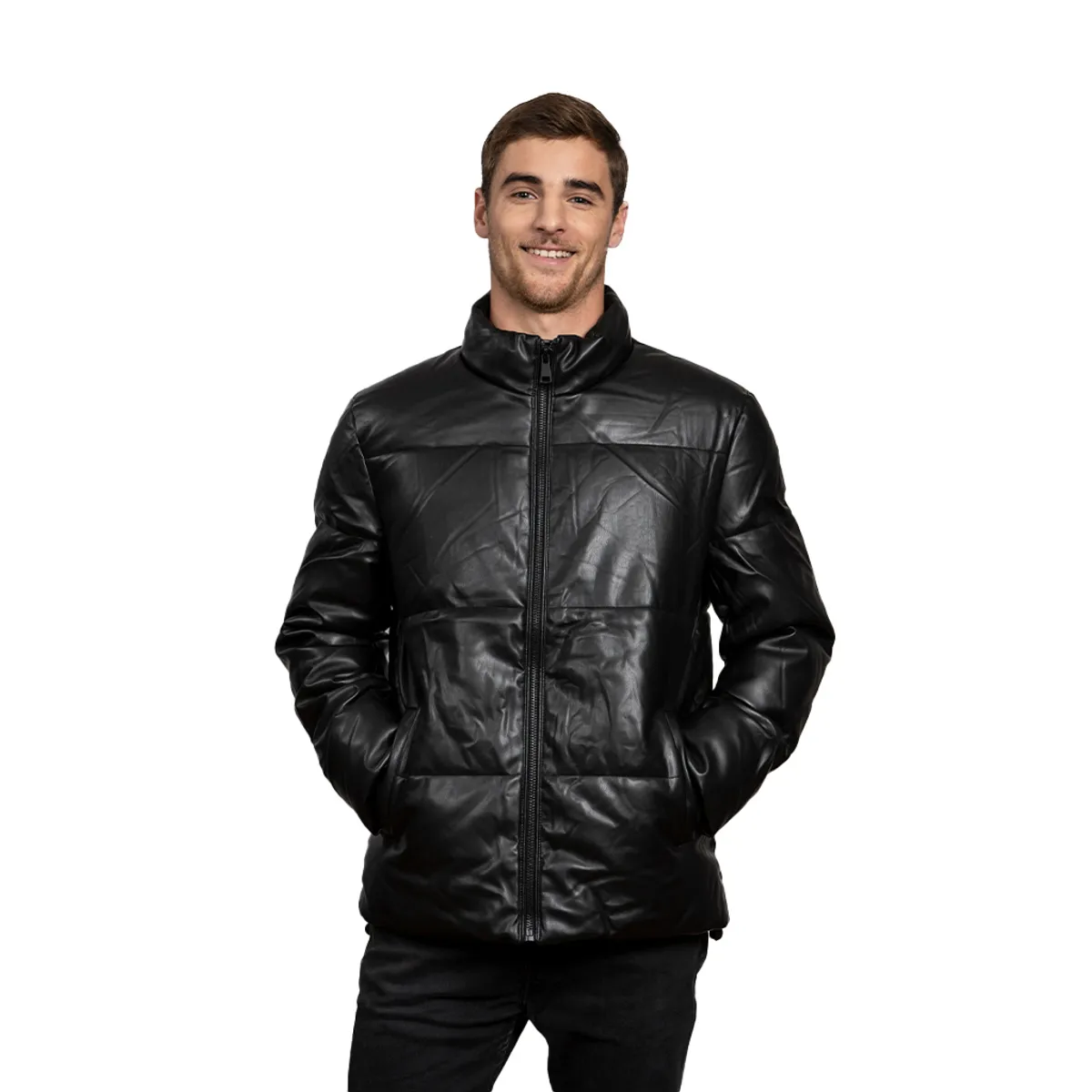 TODOPIEL - Chaqueta de Ecocuero Hombre Negro Todopiel