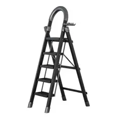 LUBABYCAS - Escalera De Acero Plegable Con 5 Escalones By