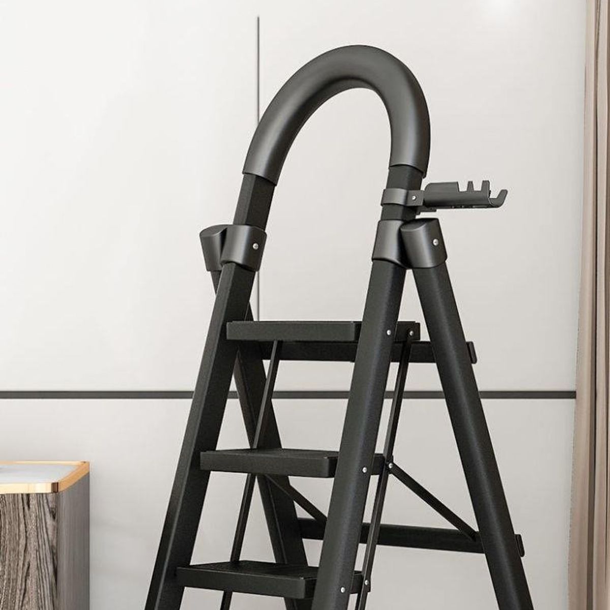 LUBABYCAS - Escalera De Acero Plegable Con 5 Escalones By LuBabycas