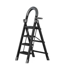 LUBABYCAS - Escalera De Acero Plegable Con 4 Escalones By