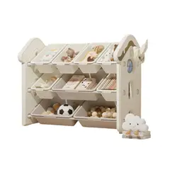 LUBABYCAS - Estante Infantil Organizador De Juguetes Blanco By