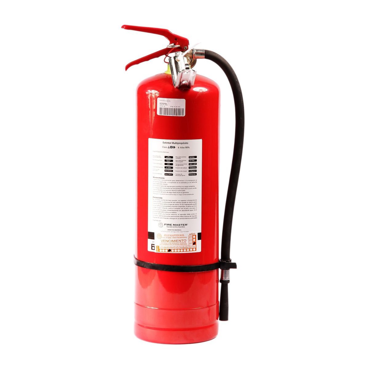 FIRE MASTER - Extintor 6 Kg Abc 75%