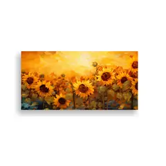 GENERICO - Cuadro Abstracto Intenso En Colores Completos Reinterpretaci 160x80cm