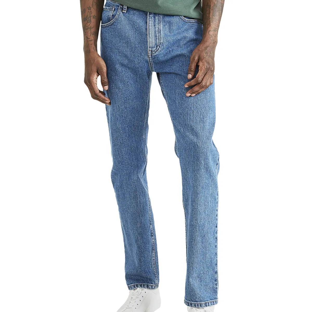 DOCKERS - Pantalón Hombre Jean Cut Straight Fit Azul Claro Dockers