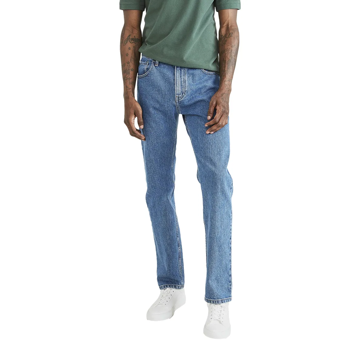 DOCKERS - Pantalón Hombre Jean Cut Straight Fit Azul Claro Dockers