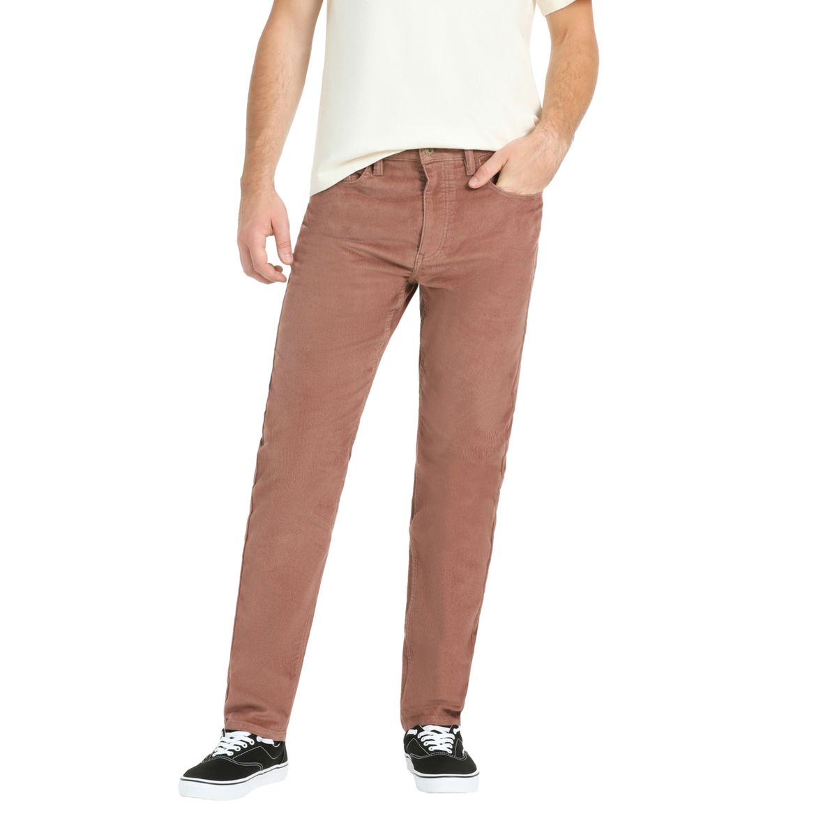 DOCKERS - Pantalón Hombre Jean Cut Cotelé Slim Fit Café Dockers