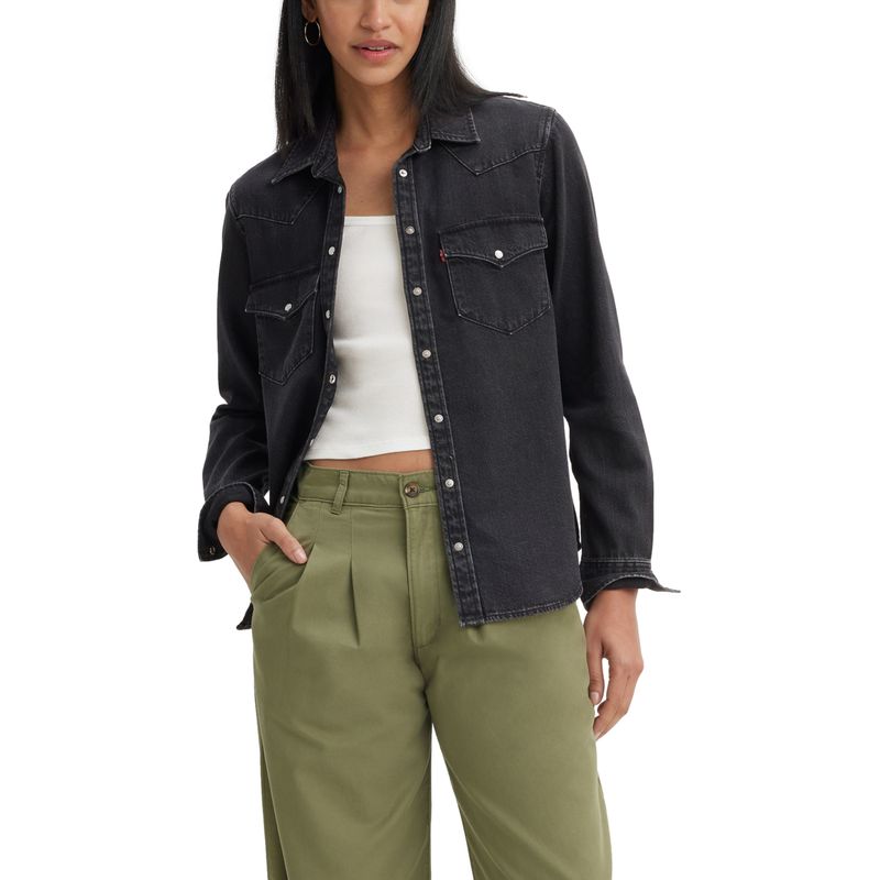 LEVIS - Camisa Mujer Regular Fit The Ultimate Western Negro Levis