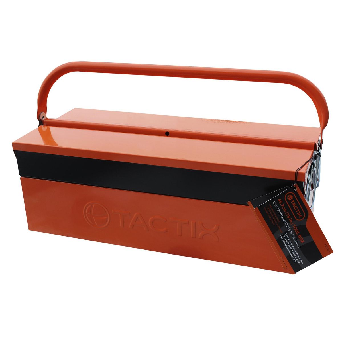 TACTIX - Caja Herramientas Metálica 2 Niveles