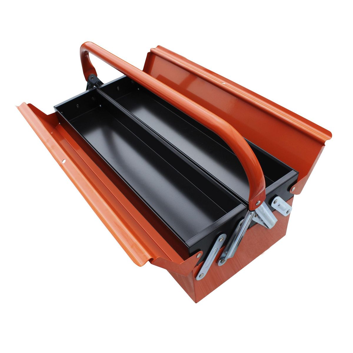 TACTIX - Caja Herramientas Metálica 2 Niveles