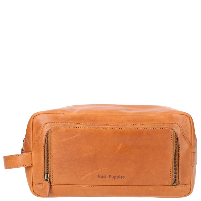 HUSH PUPPIES - Necessaire Casual Om Neceser Café Unisex HUSH PUPPIES