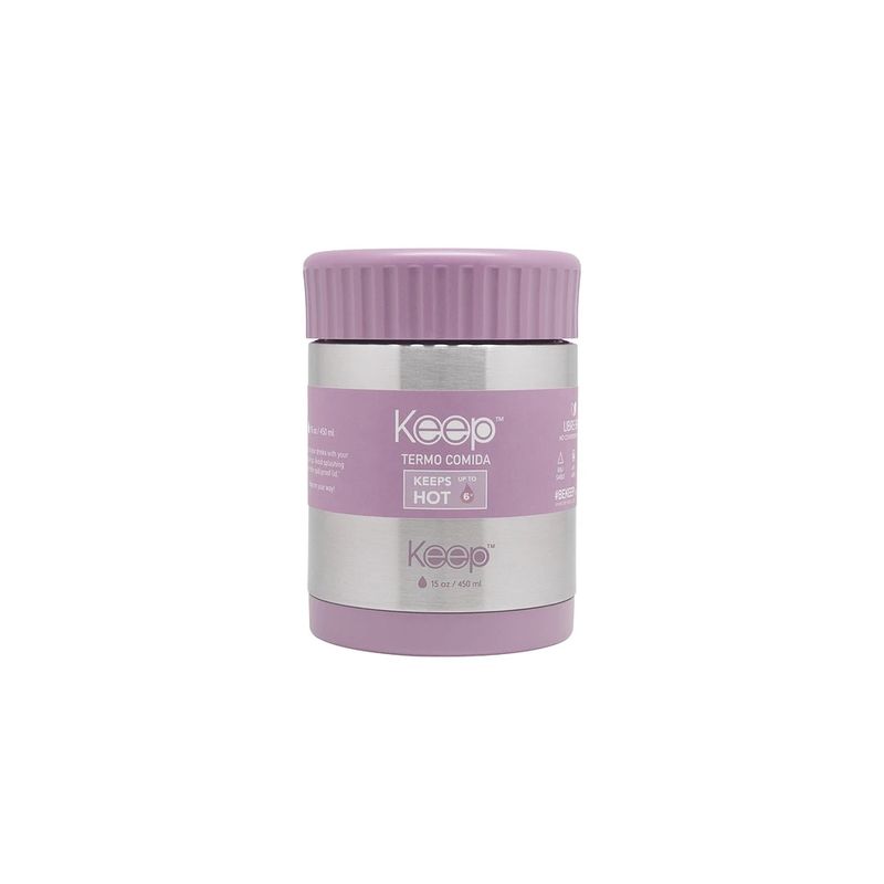 KEEP - Termo Comida Acero Inoxidable 450 Ml Keep Lila