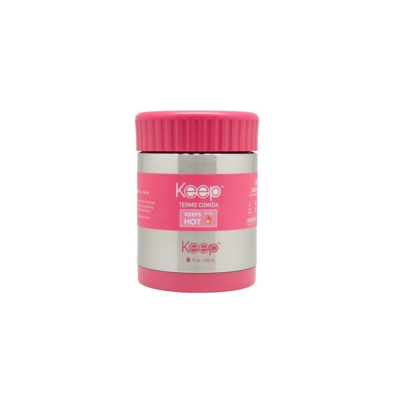 KEEP - Termo Comida Acero Inoxidable 450 Ml Keep Rosa