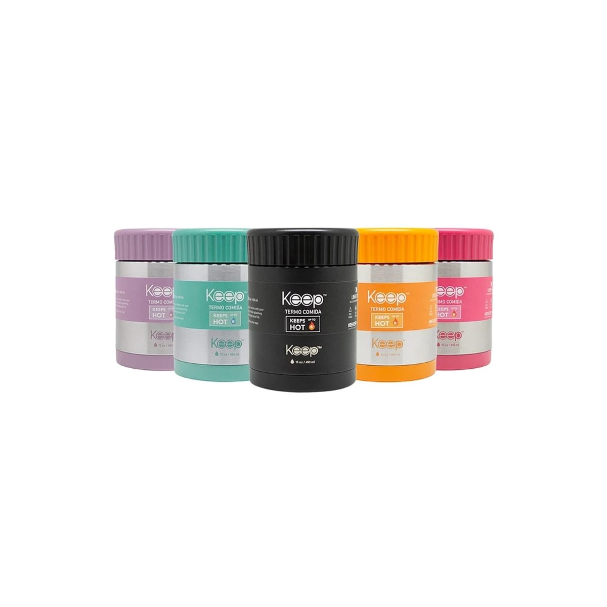 KEEP - Termo Comida Acero Inoxidable 450 Ml Keep Rosa